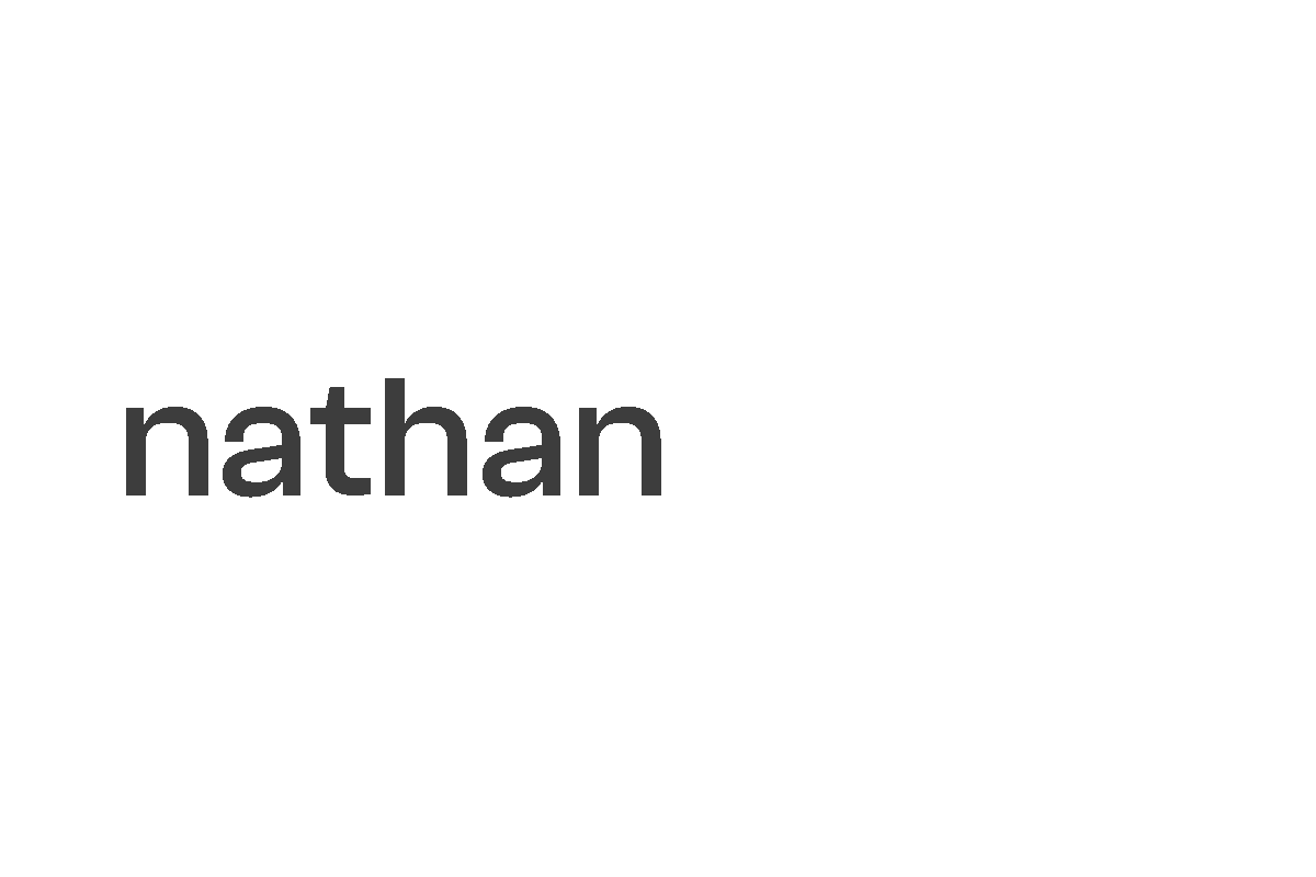 An animation of my name, Nathan Hewitt, becoming my email, nathan@hew.tt, with the @ replacing a space and the . replacing the i.